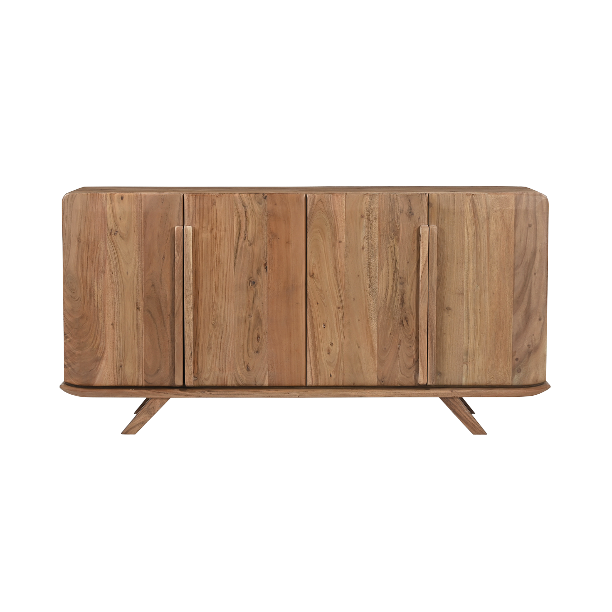 Buffet 4 portes en bois d'acacia Vinnie