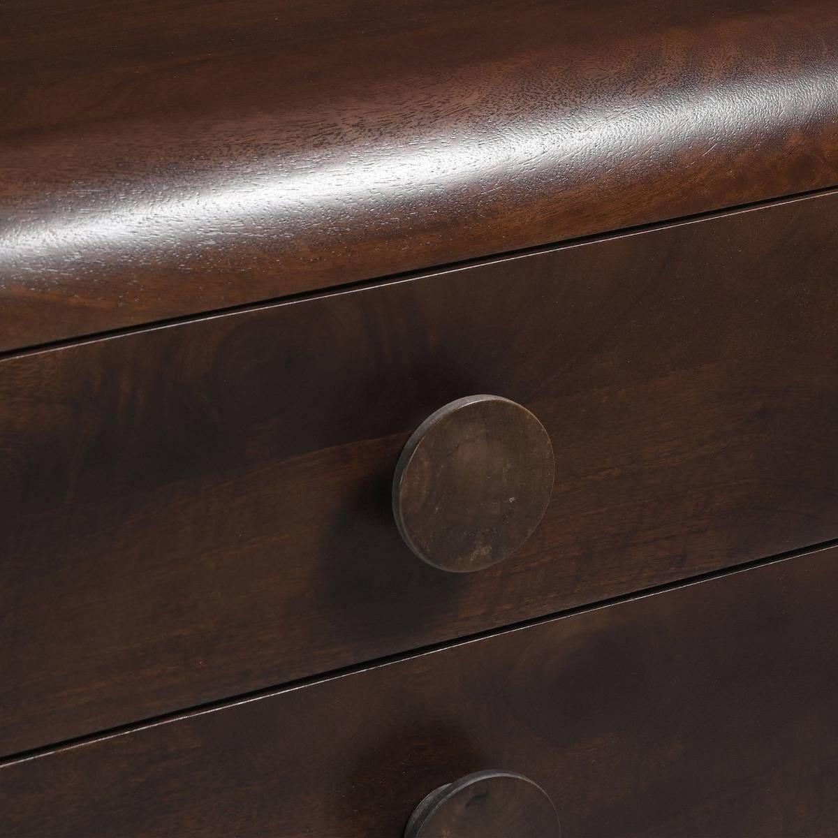 Commode en bois de manguier foncé Alanah