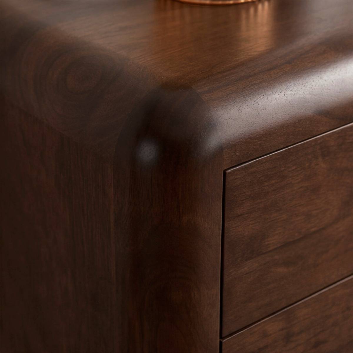 Commode en bois de manguier foncé Alanah