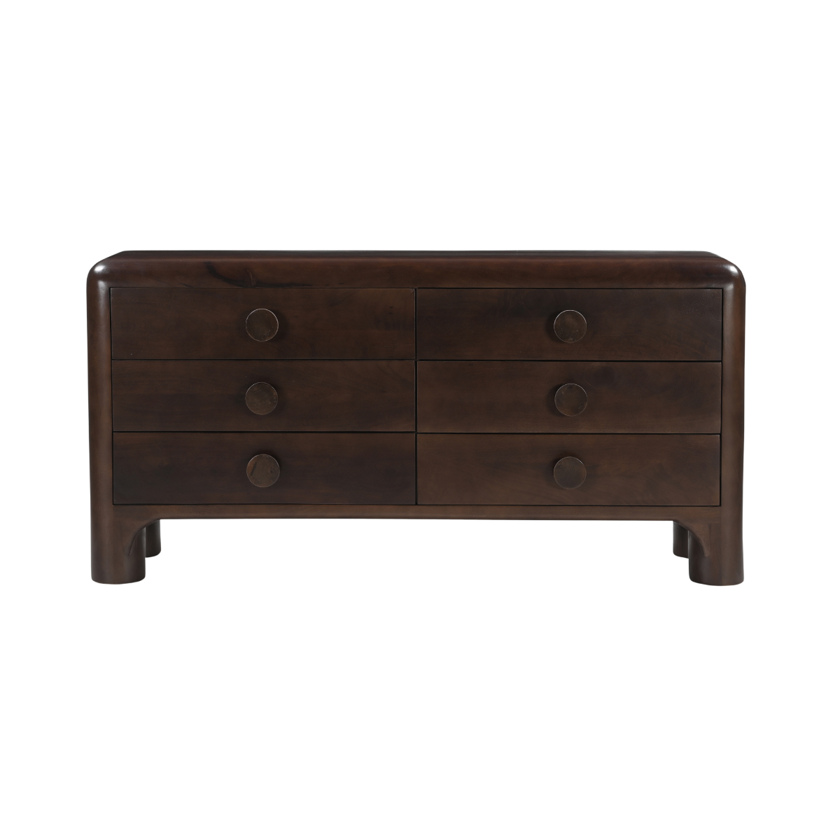 Commode en bois de manguier foncé Alanah