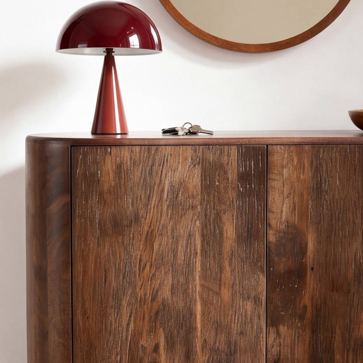 Buffet en bois de manguier foncé Arthur