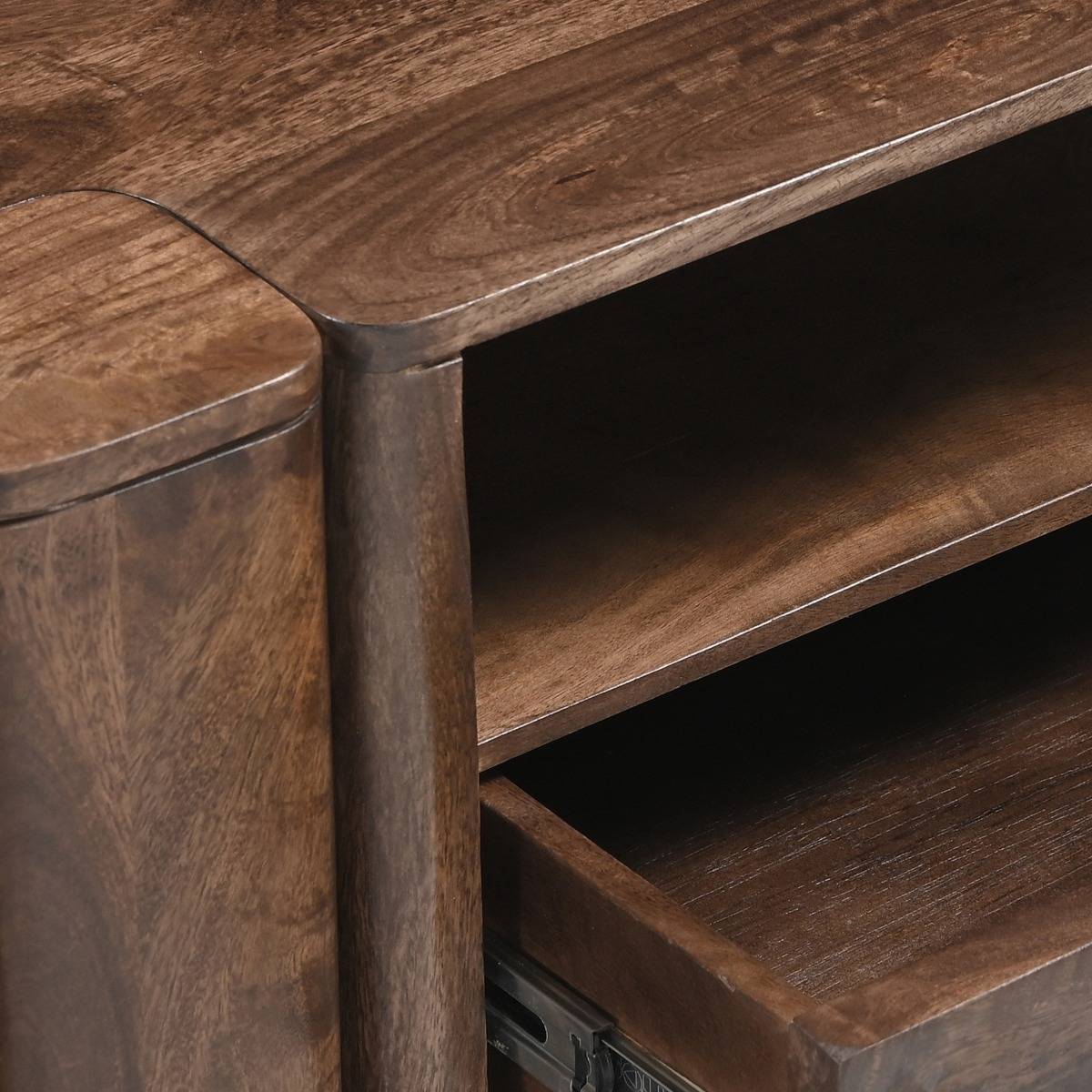 Meuble TV en bois de manguier Romane