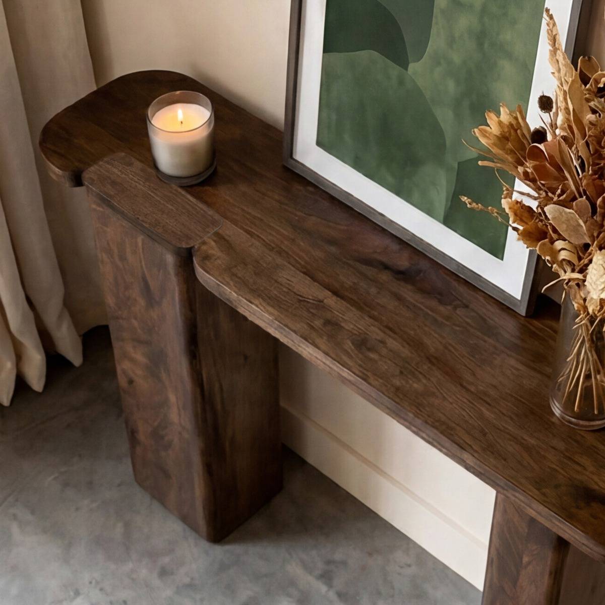 Console en bois de manguier Romane
