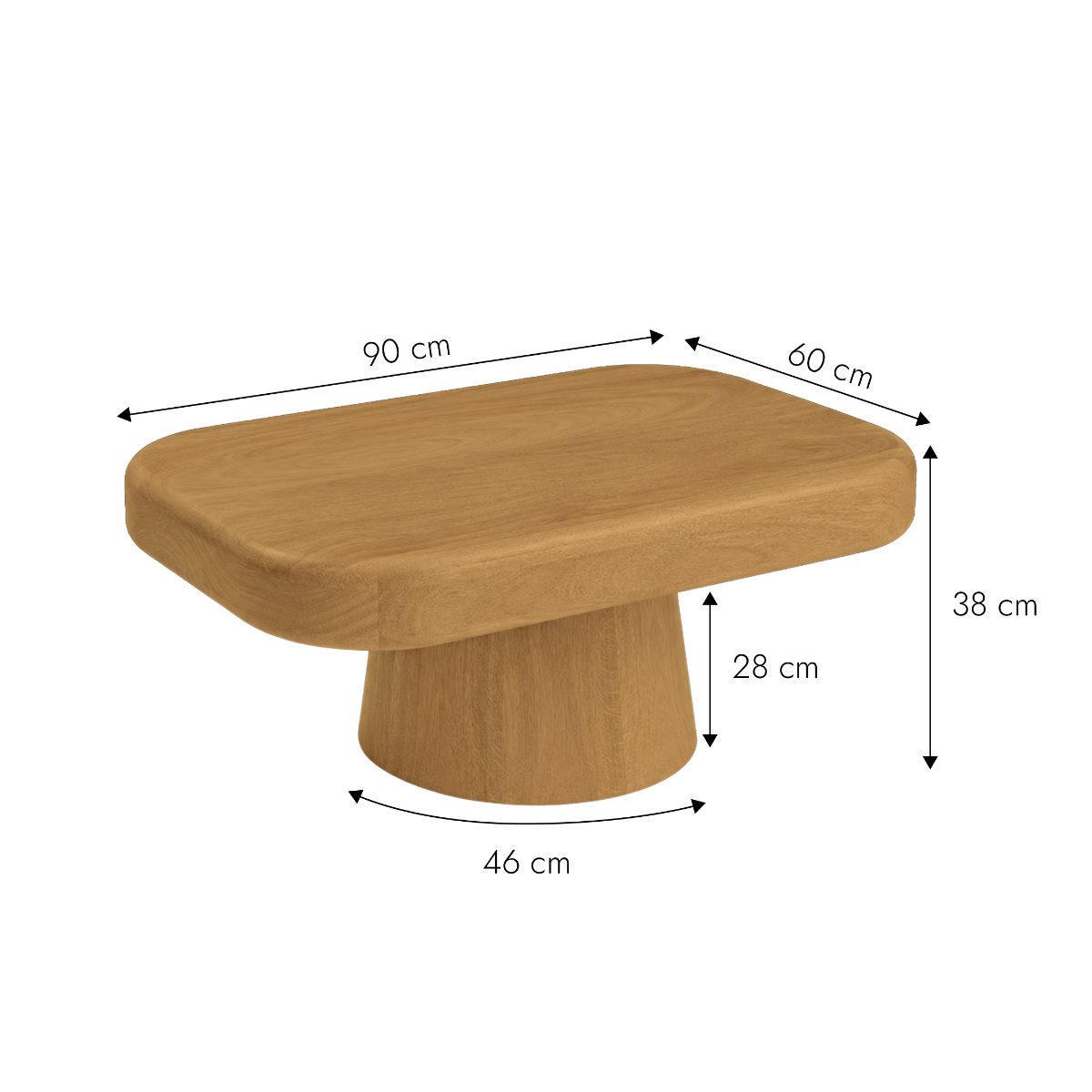 Table basse en bois de manguier Lysene