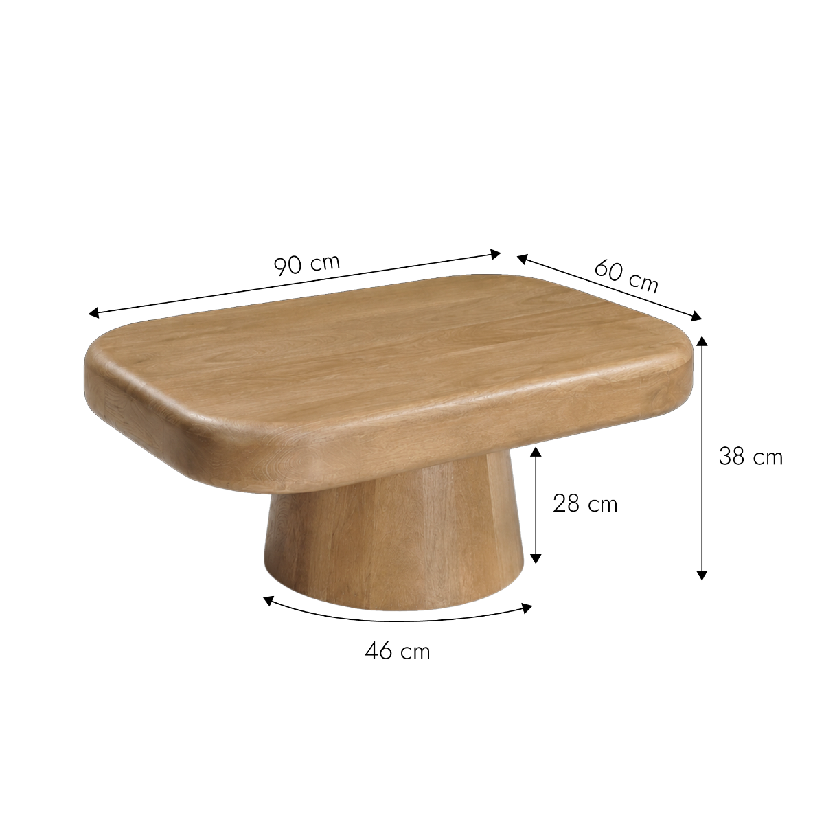 Table basse en bois de manguier Lysene