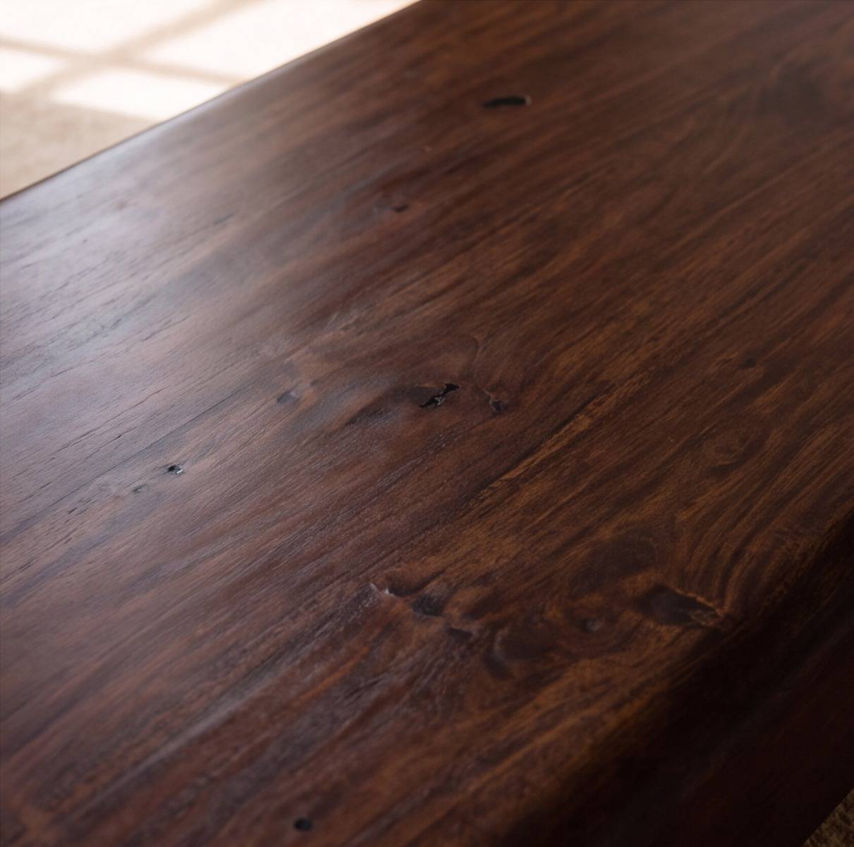 Table basse en bois de manguier foncé Alanah