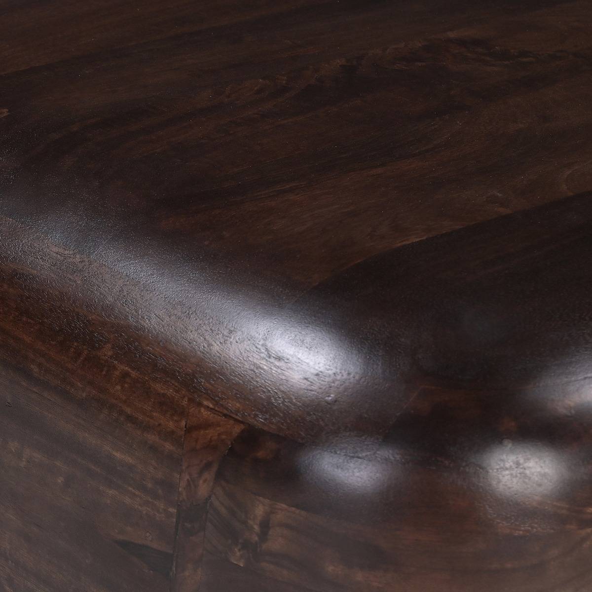 Table basse en bois de manguier foncé Alanah