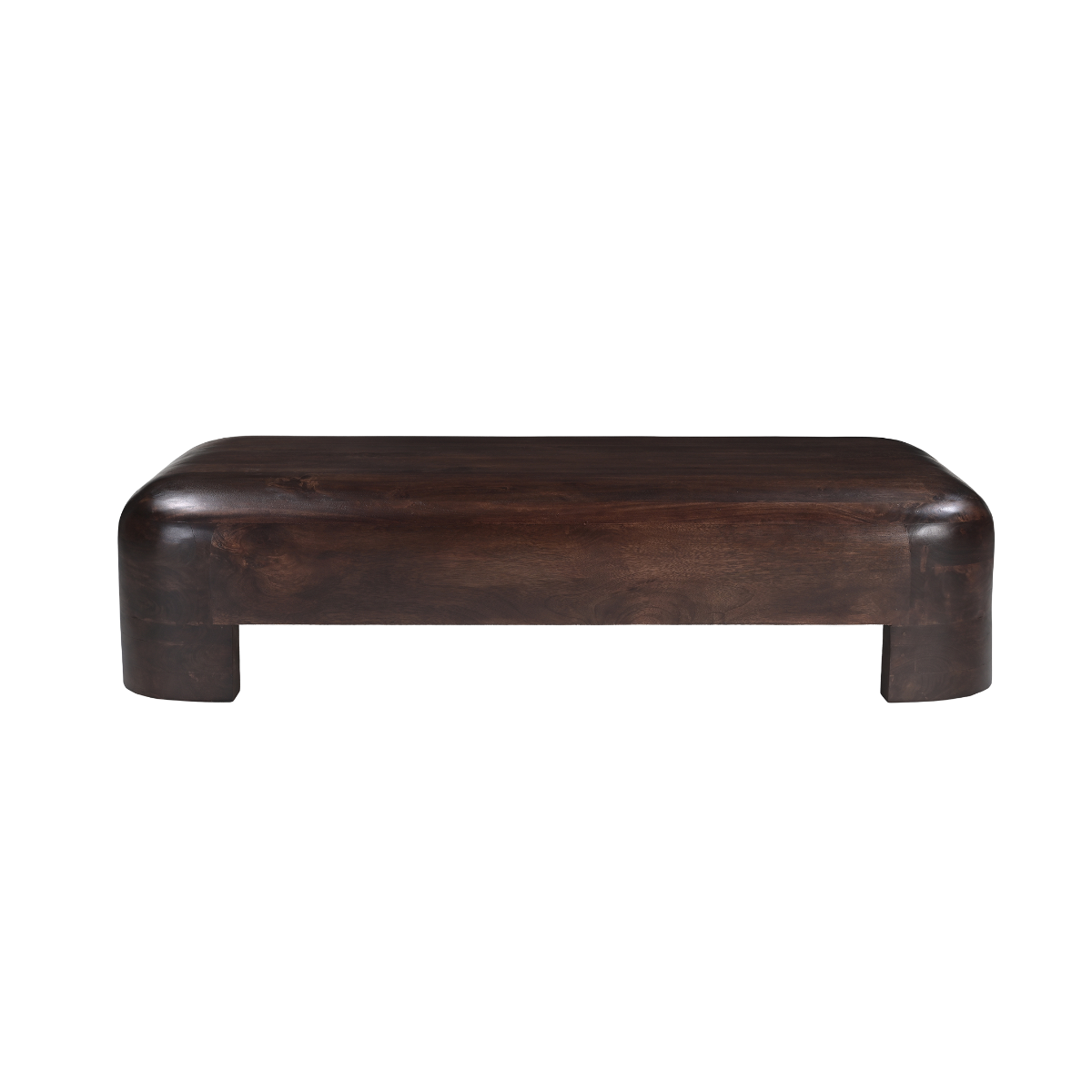 Table basse en bois de manguier foncé Alanah