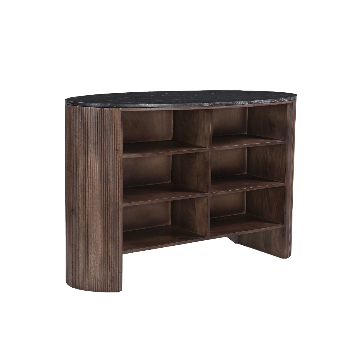 Meuble bar en bois de manguier et en marbre Néraly