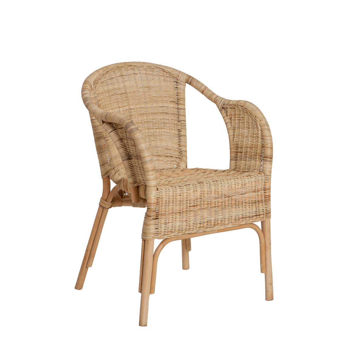 Fauteuil de jardin en rotin Nohan