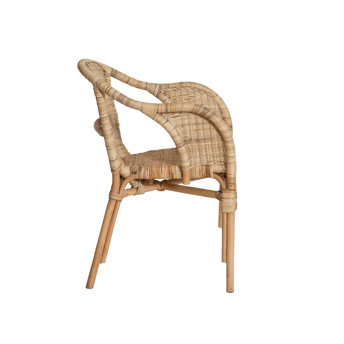 Fauteuil de jardin en rotin Nohan