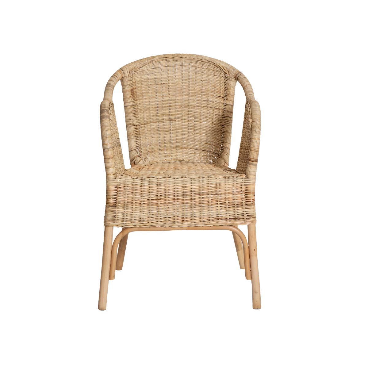 Fauteuil de jardin en rotin Nohan