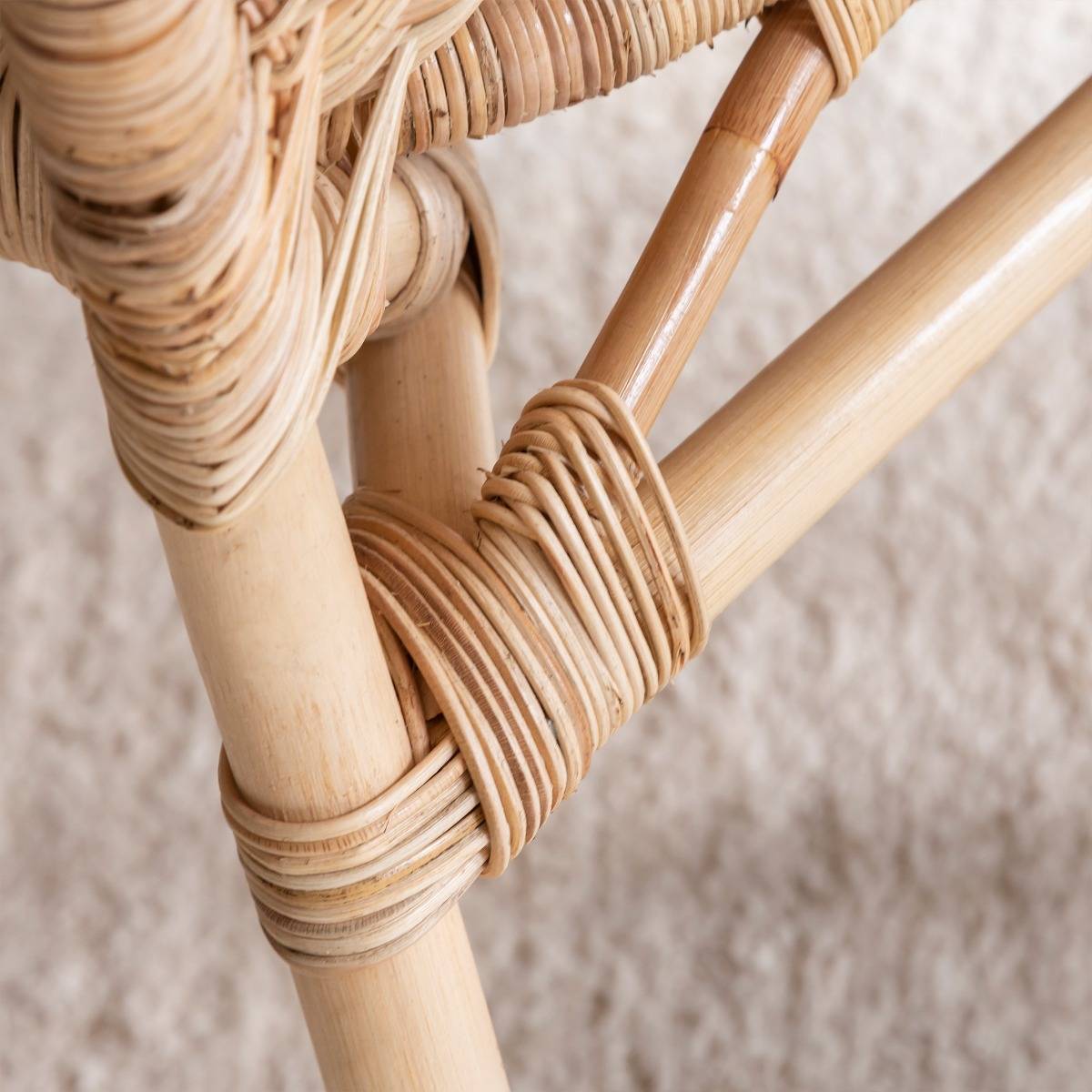 Fauteuil de jardin en rotin Nohan