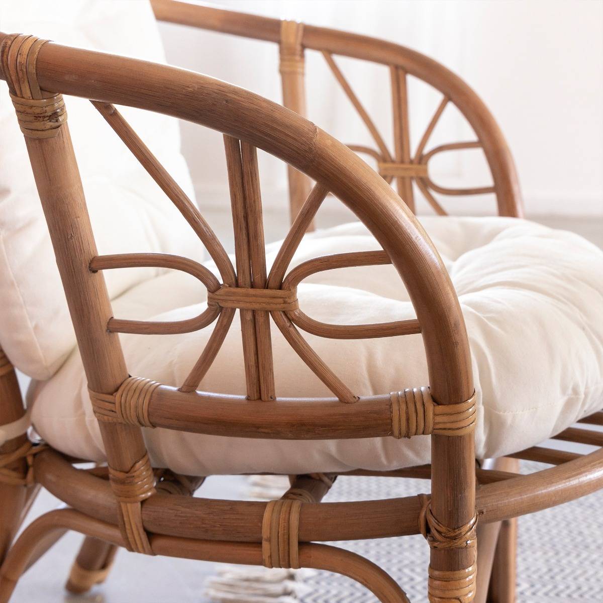 Salon en rotin 4 places Rattan