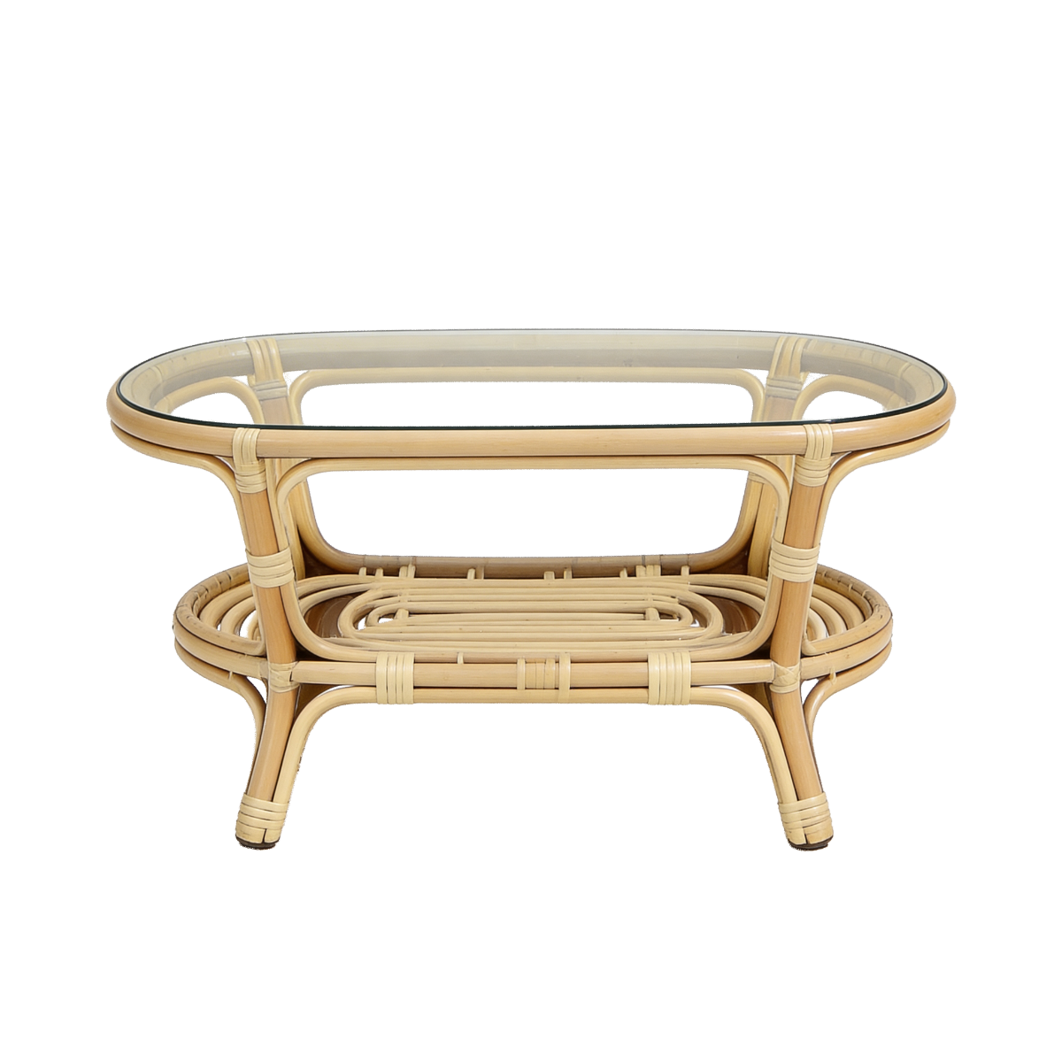 Salon de jardin en rotin et tissu blanc Rattan