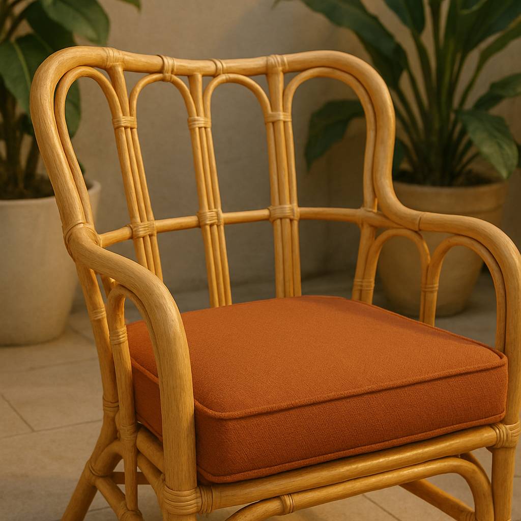 Salon de jardin en rotin terracotta Rattan