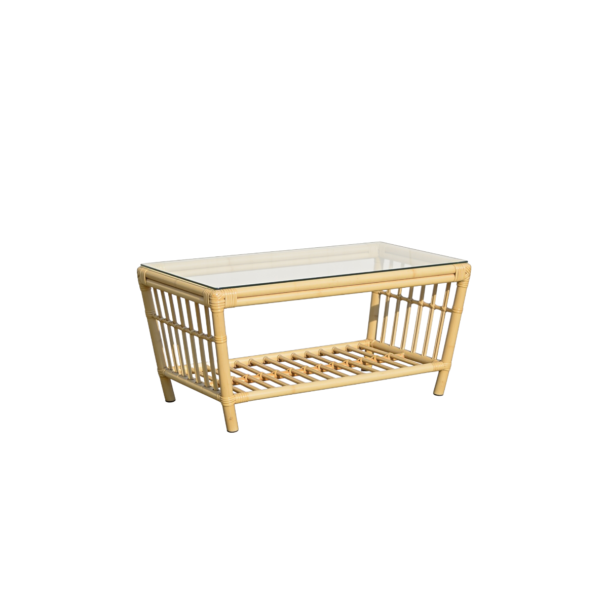 Salon de jardin en rotin avec coussins terracotta Rattan
