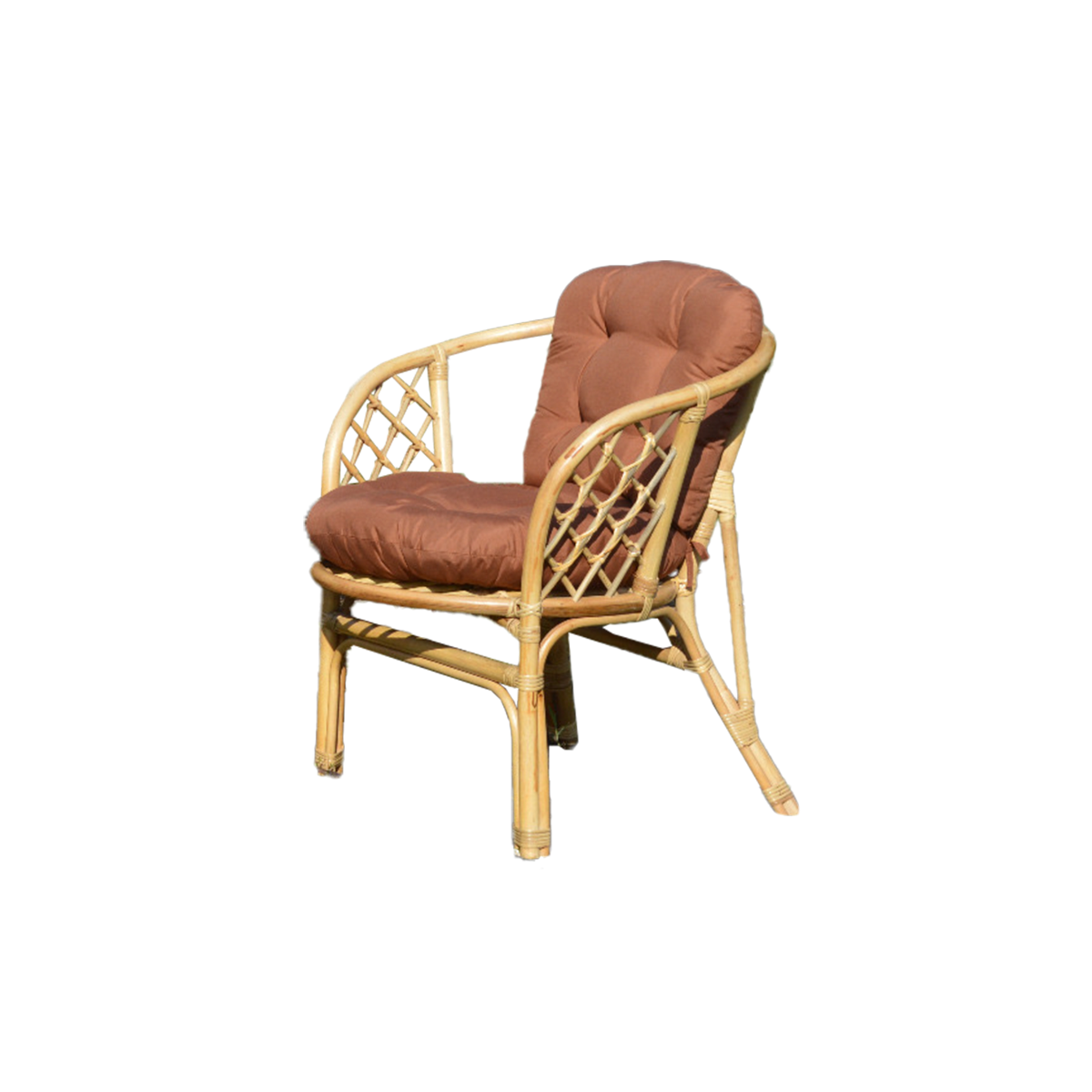 Salon de jardin en rotin terracotta 4 places Rattan