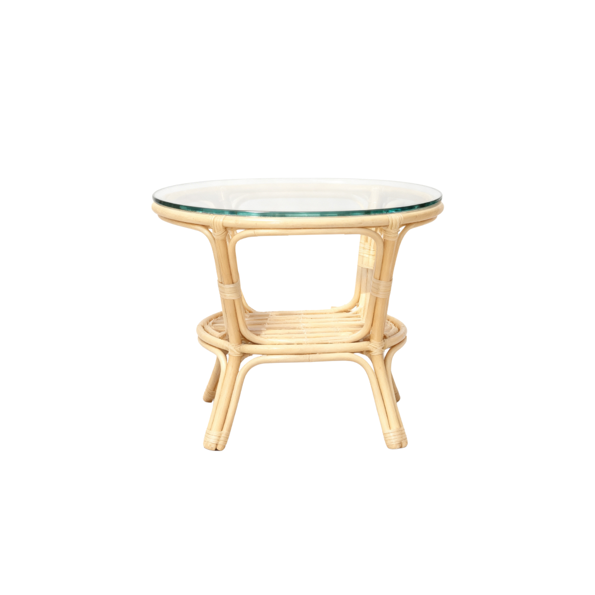 Salon de jardin en rotin et tissu blanc 4 places Rattan