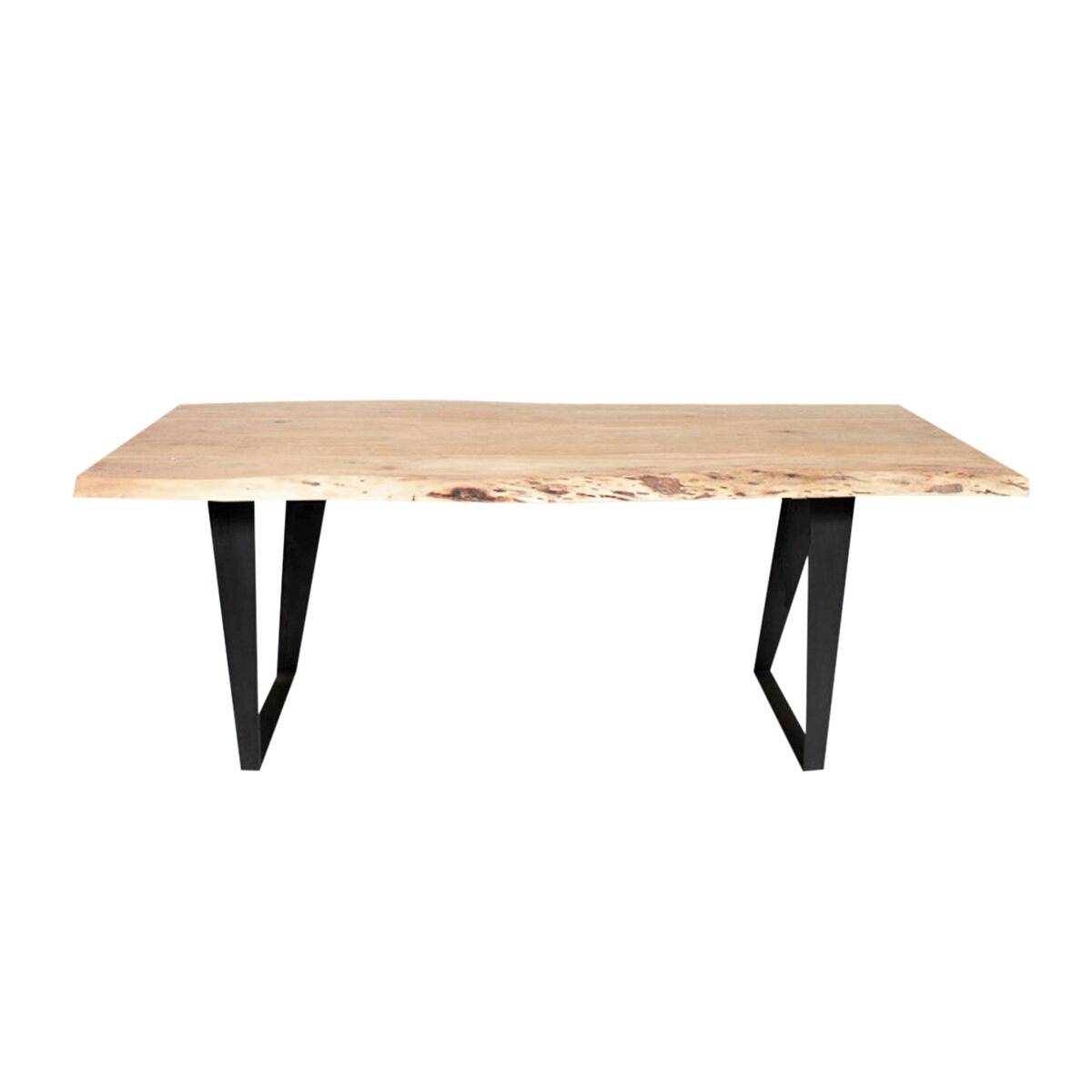 Table à manger bois massif tronc d’arbre