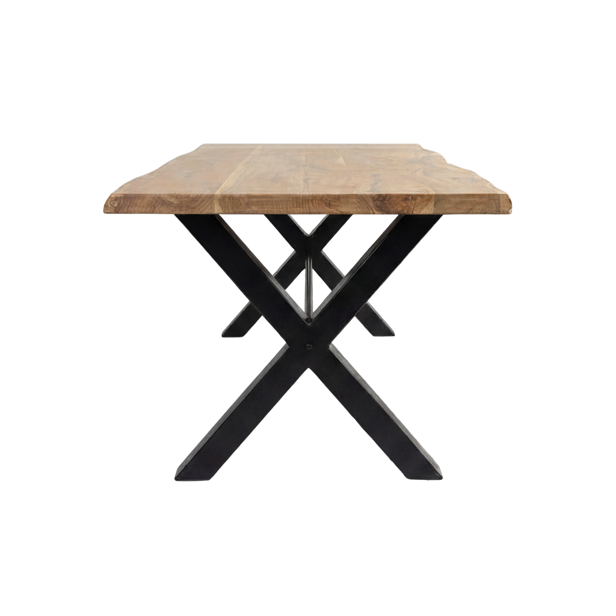 Table à manger en bois d'acacia et métal Tree