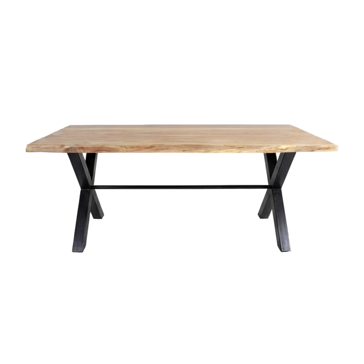 Table à manger en bois d'acacia et métal Tree