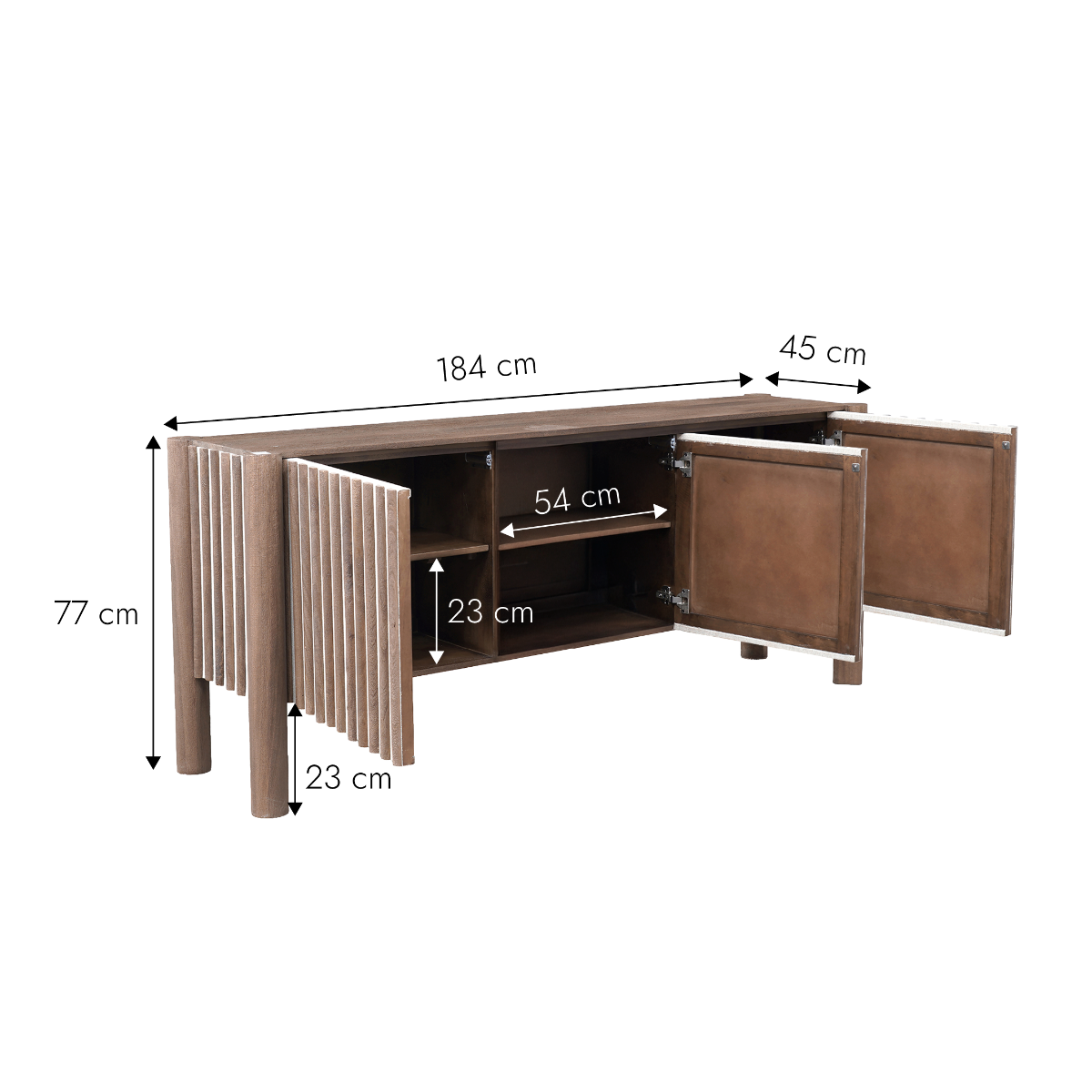 Buffet en bois de manguier Zéna