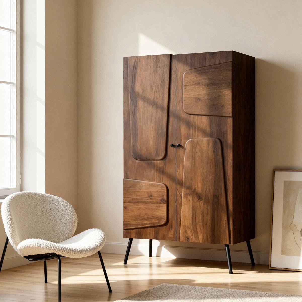 Armoire en bois de manguier Gavin