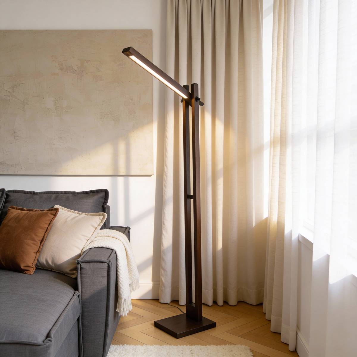 Lampe sur pied articulé LED Malone
