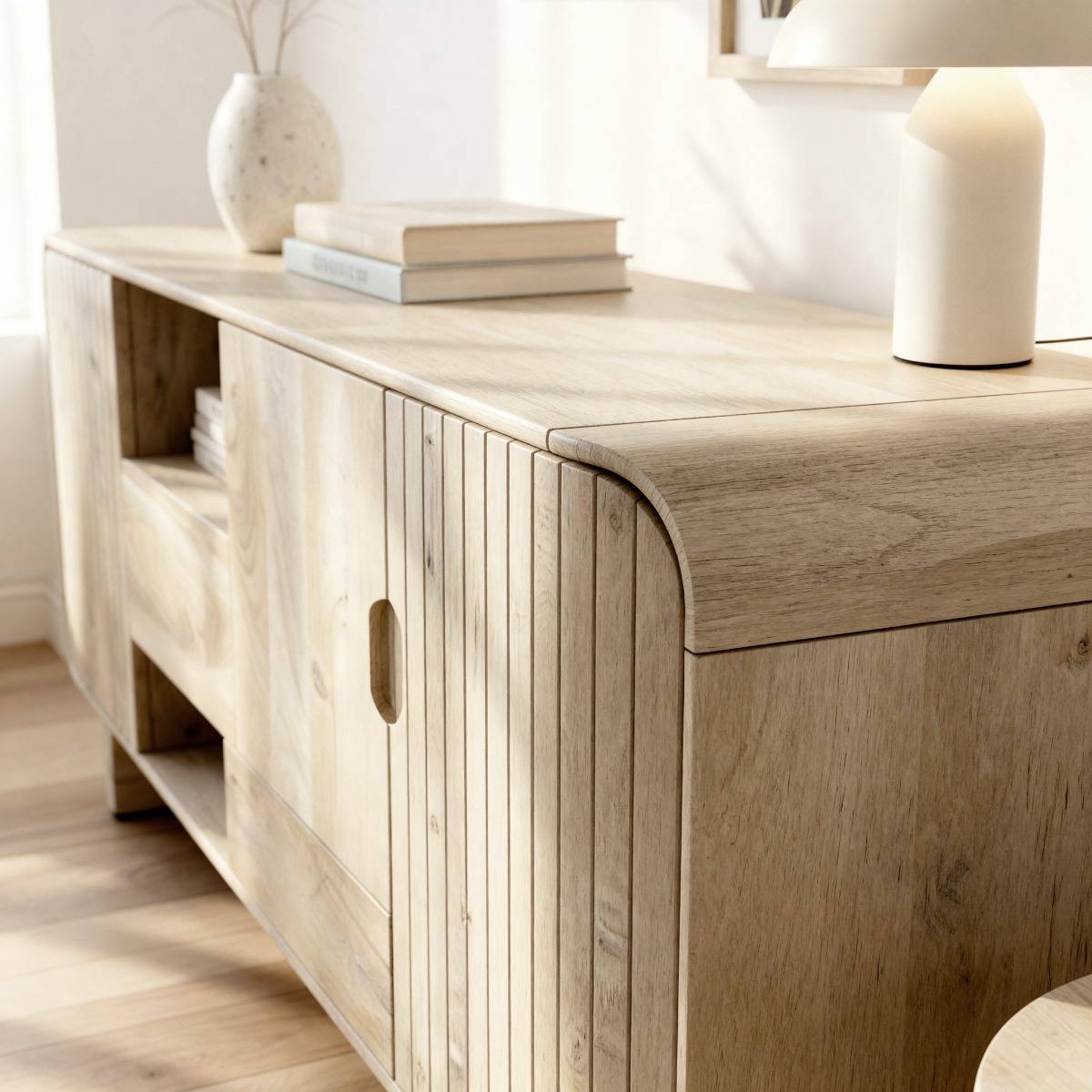 Buffet en bois de manguier clair Yoni