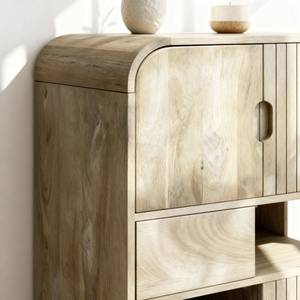 Buffet haut en bois de manguier clair Yoni