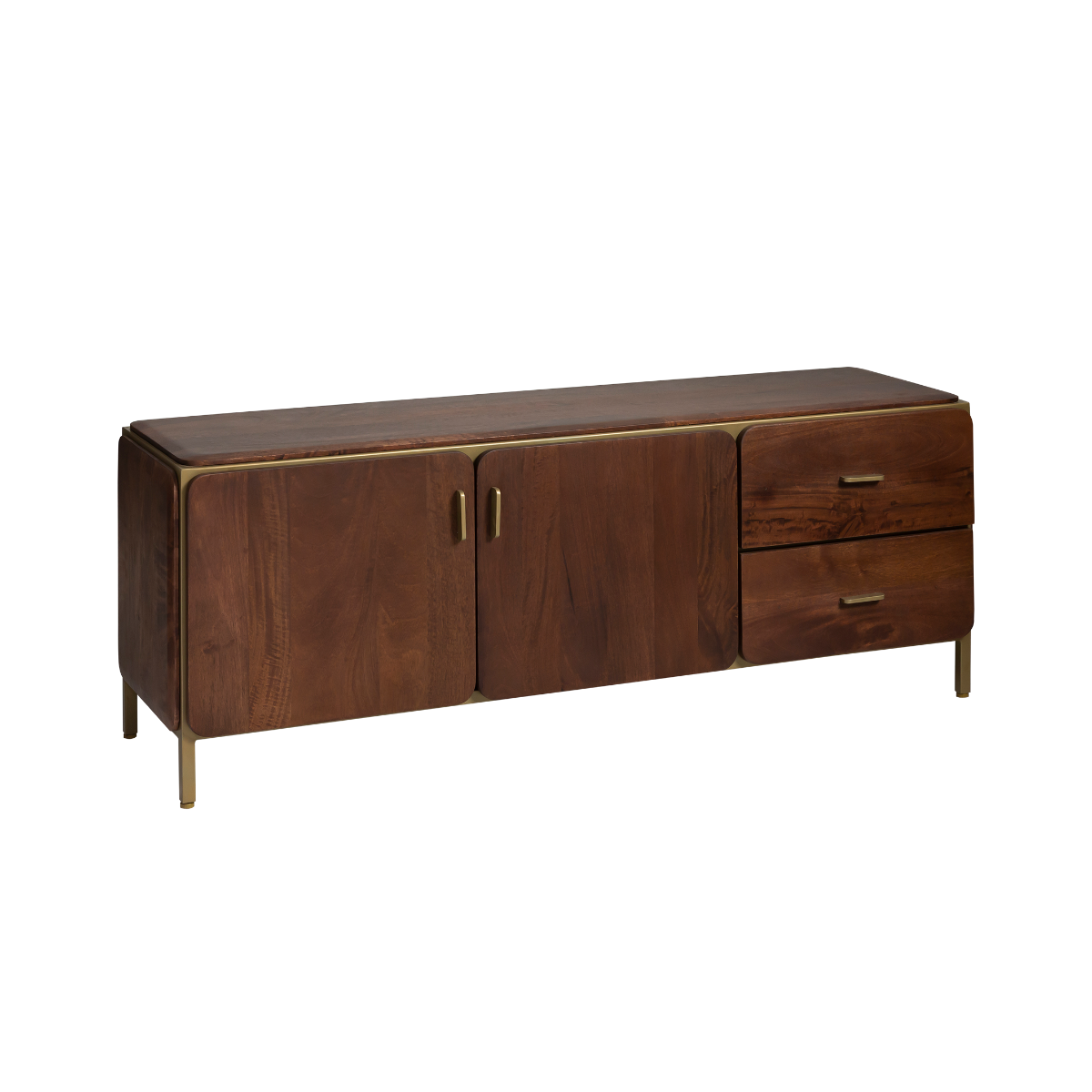 Meuble TV en bois de manguier Lisette