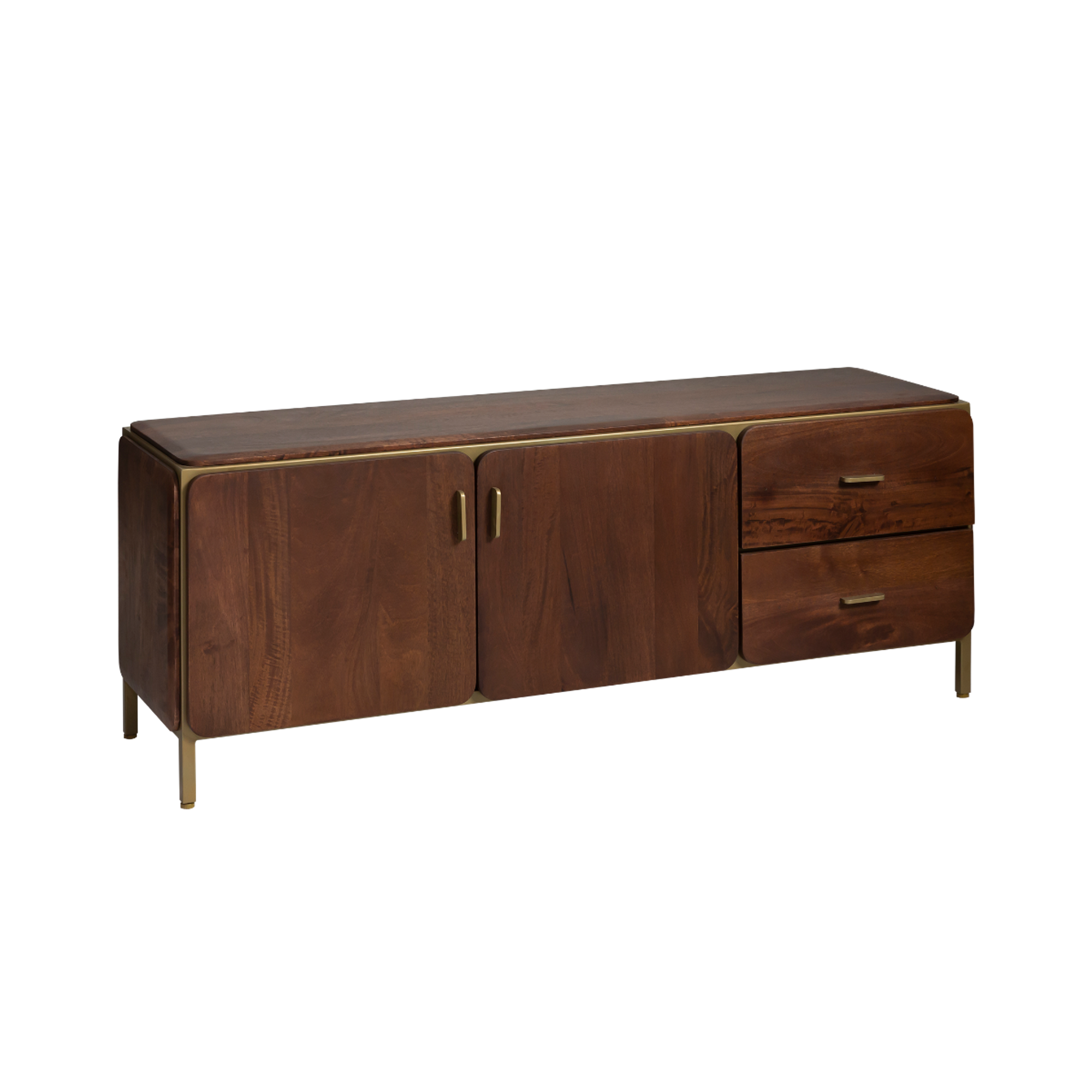 Meuble TV en bois de manguier Lisette