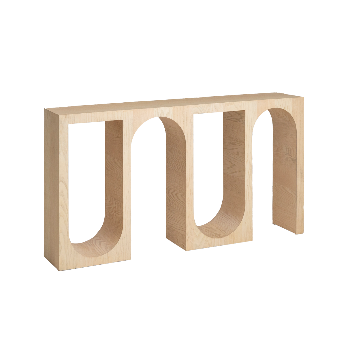Console en chêne massif clair Octave