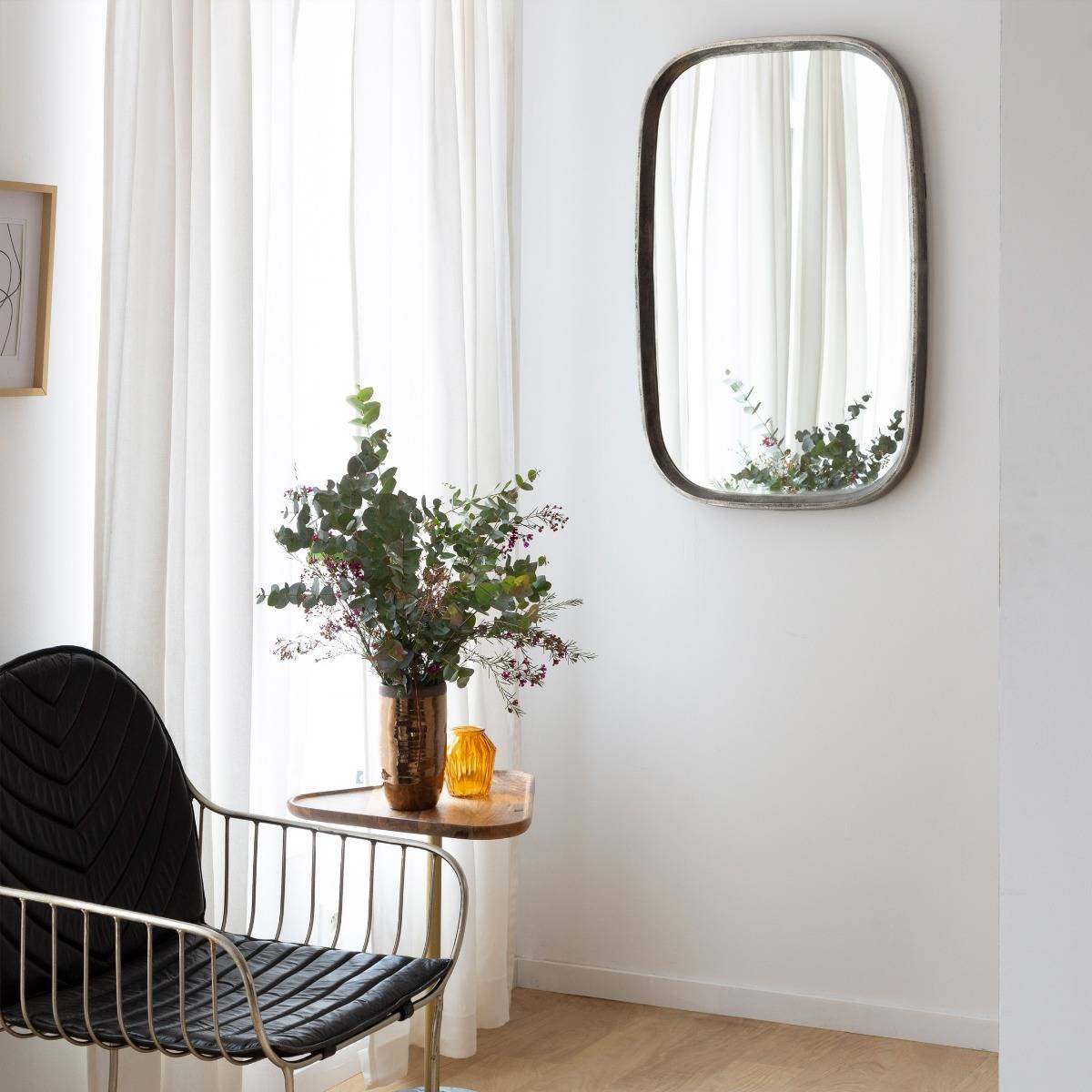 Miroir rectangle en aluminium Beryl