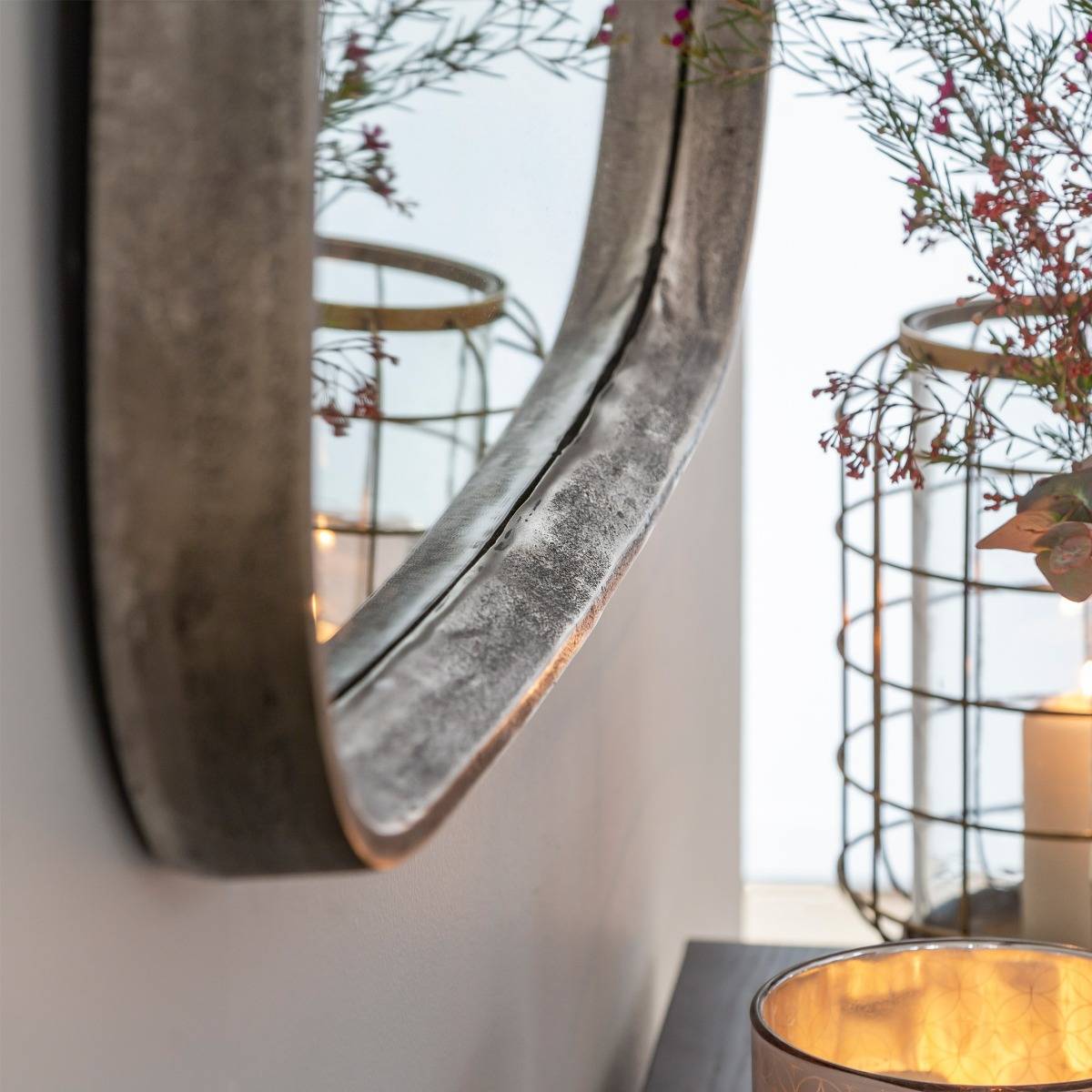 Miroir rectangle en aluminium Beryl