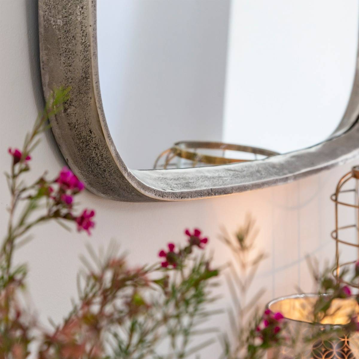 Miroir rectangle en aluminium Beryl