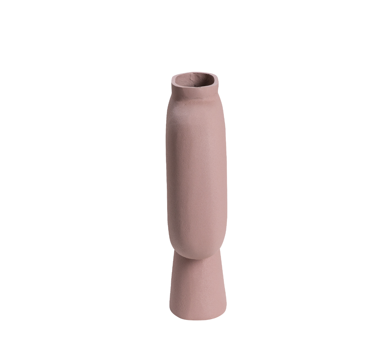 Petit vase rose en aluminium Mimosa
