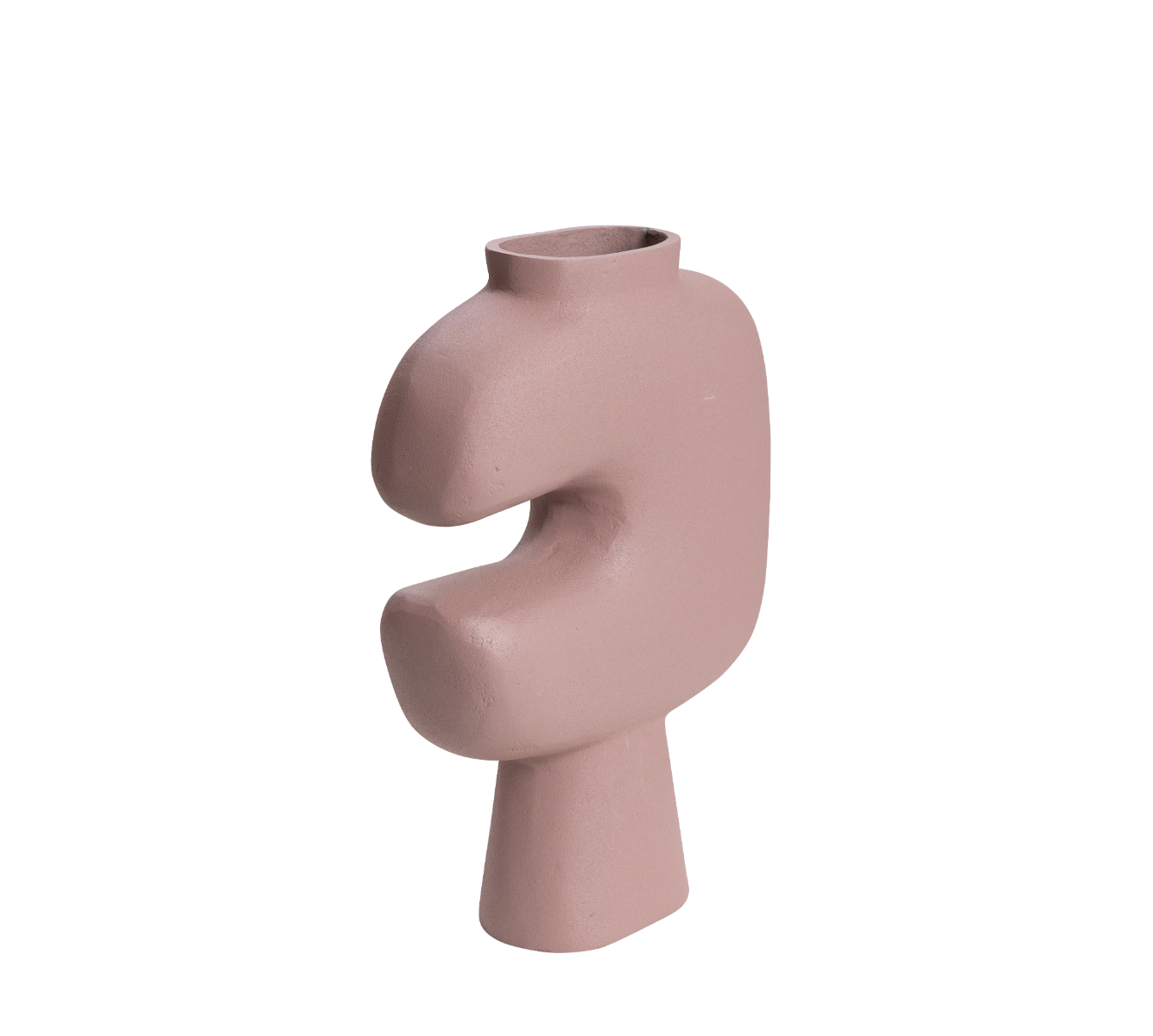 Petit vase rose en aluminium Mimosa