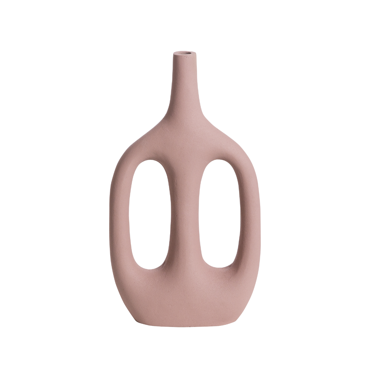 Vase soliflore rose en aluminium Pivoine