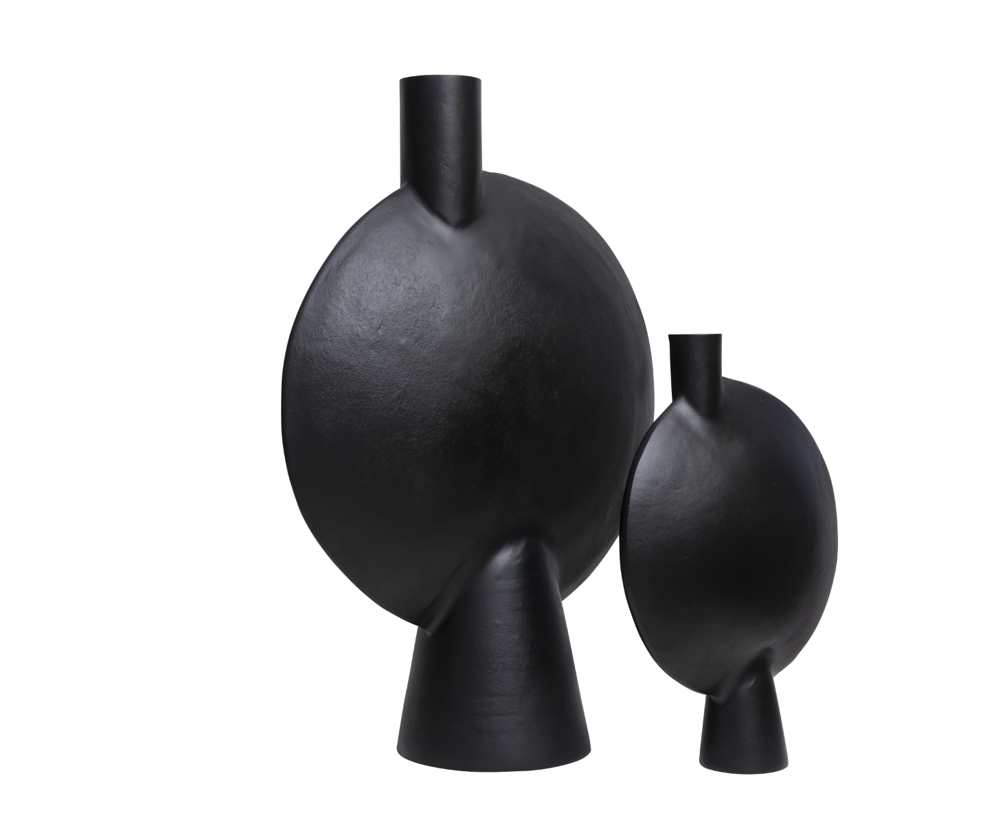 Grand vase noir Hortensia