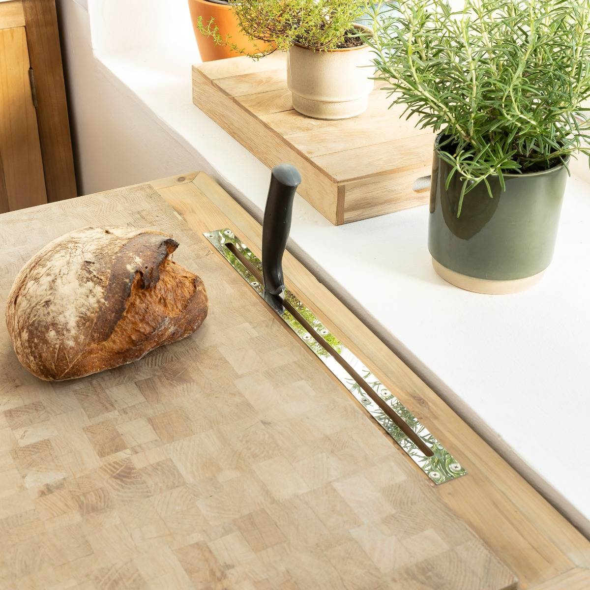 Meuble bas cuisine en bois recyclé Garance
