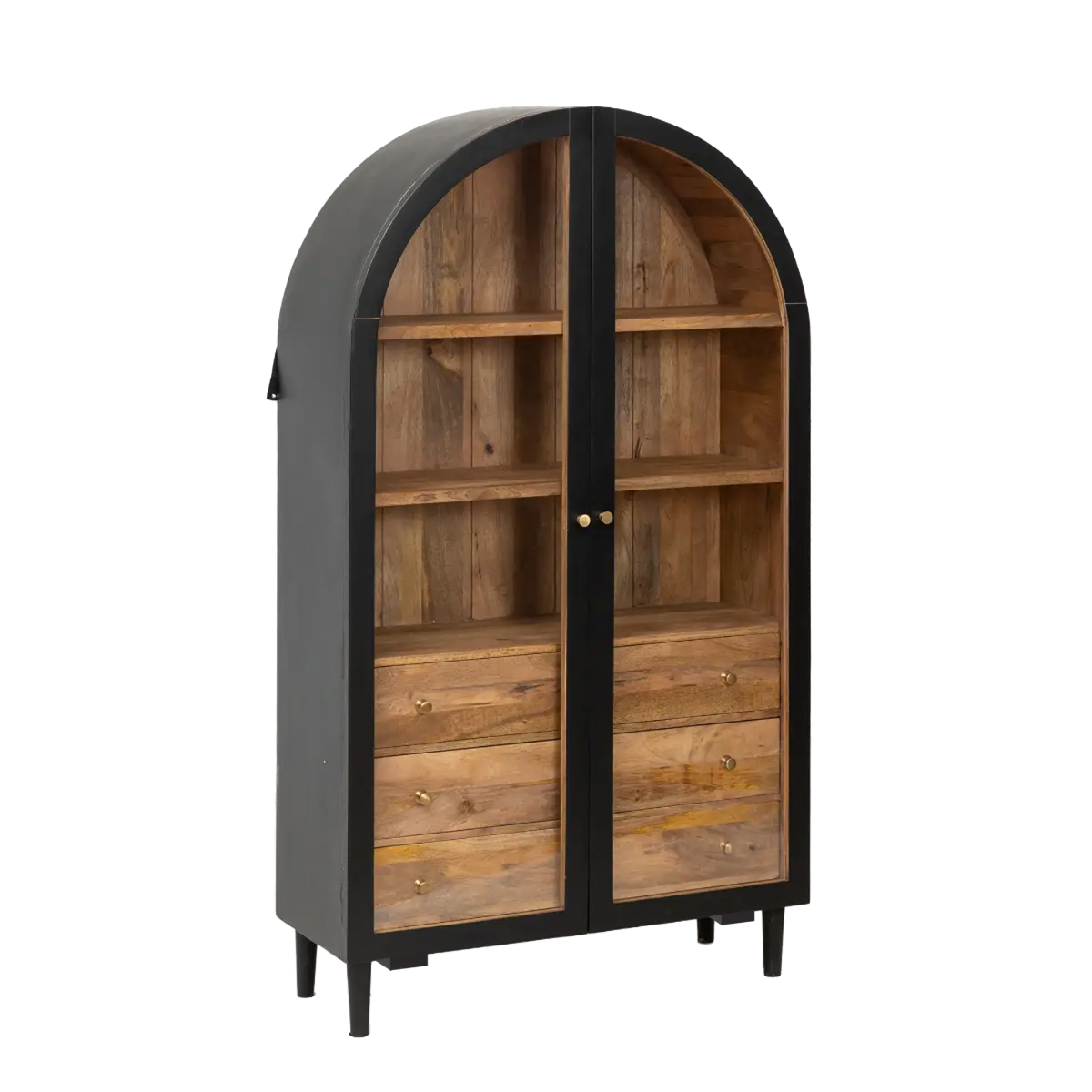 Vitrine en bois de manguier Paulo