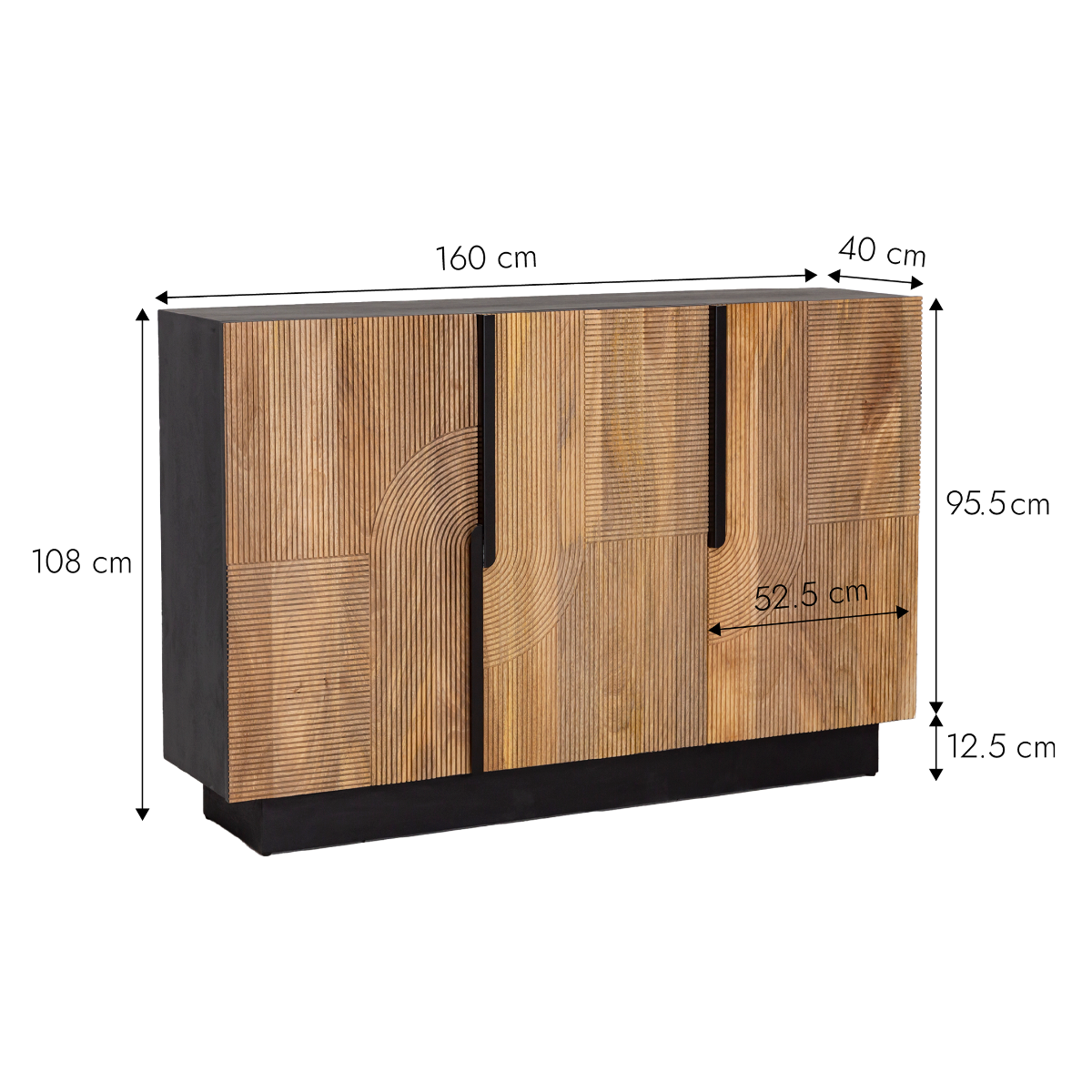 Buffet en bois de manguier Galliance