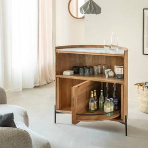 Meuble bar en bois de manguier et marbre Adler