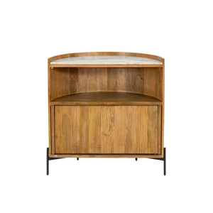 Meuble bar en bois de manguier et marbre Adler