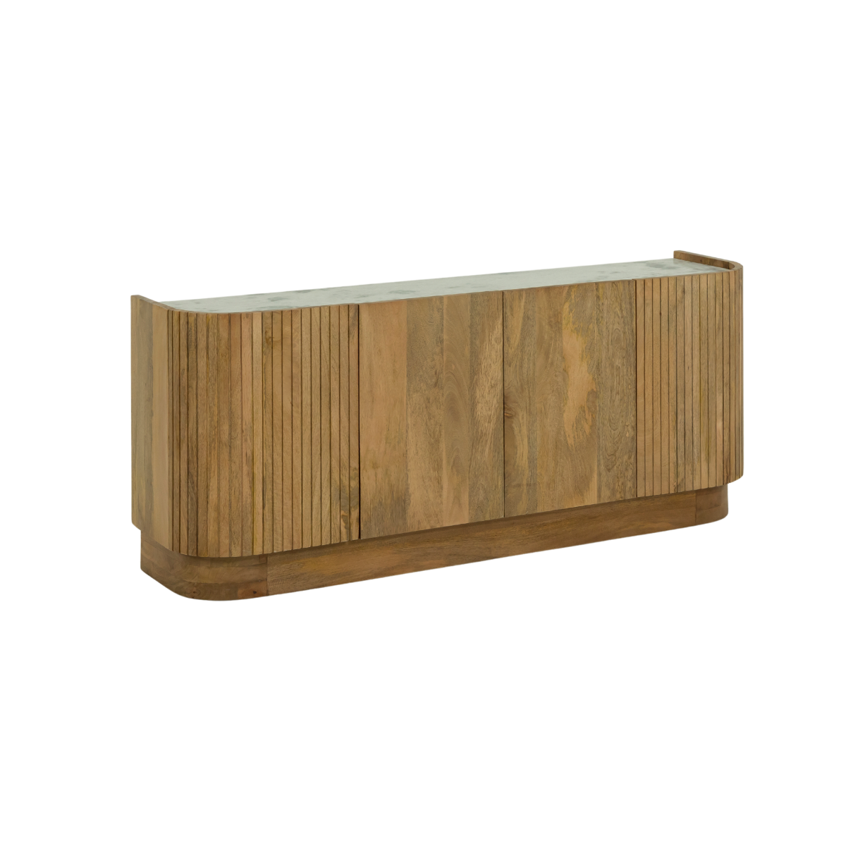 Buffet en bois de manguier et marbre Adler