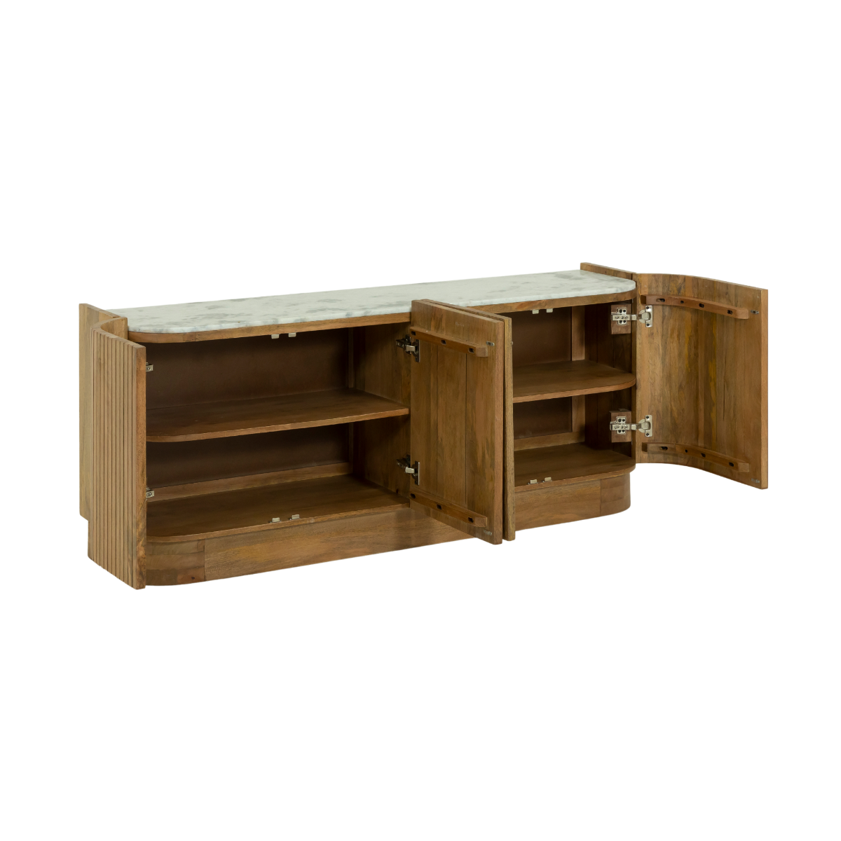 Buffet en bois de manguier et marbre Adler