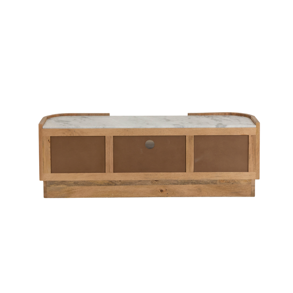 Meuble TV en bois de manguier et marbre Adler