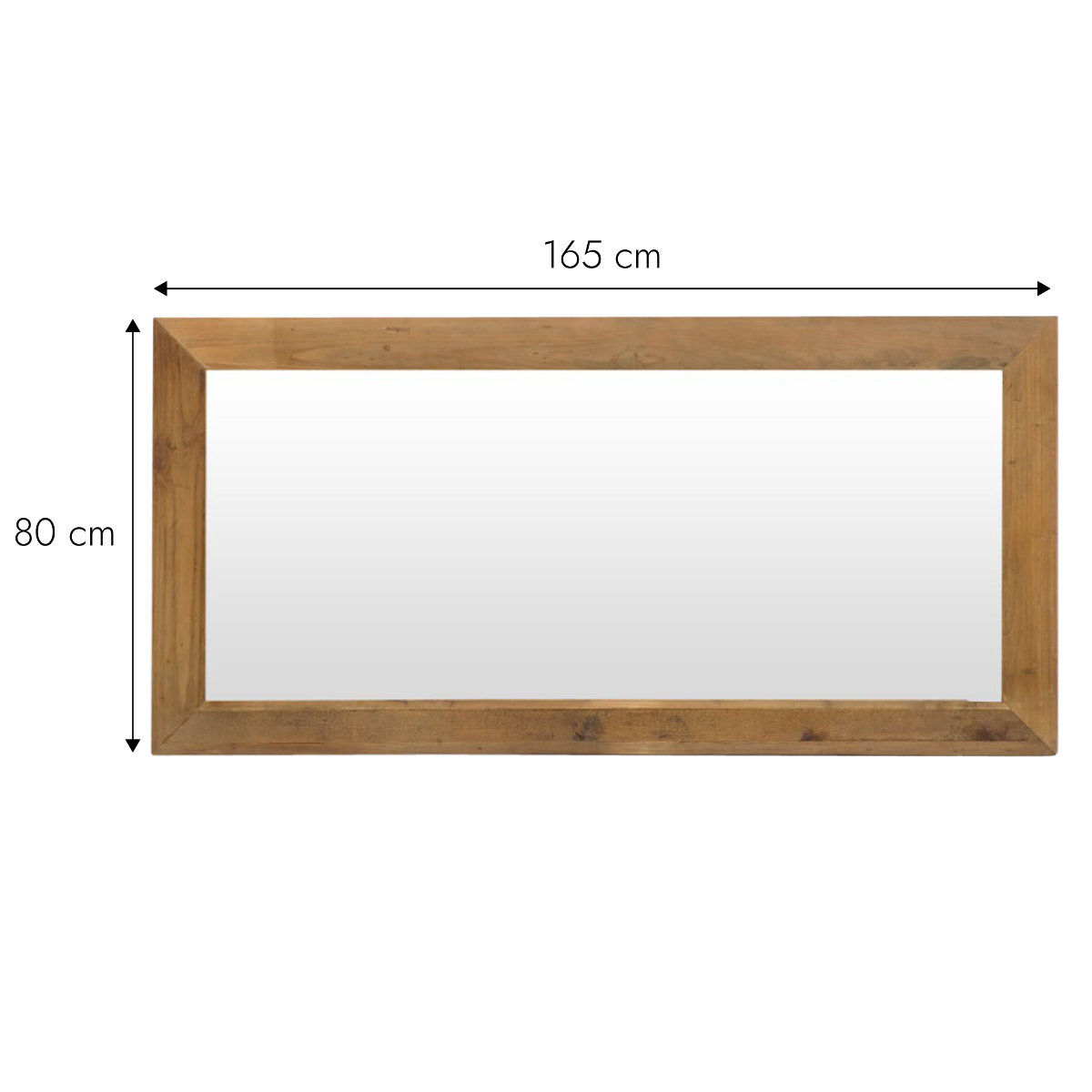 Miroir en bois recyclé 165 cm Mia
